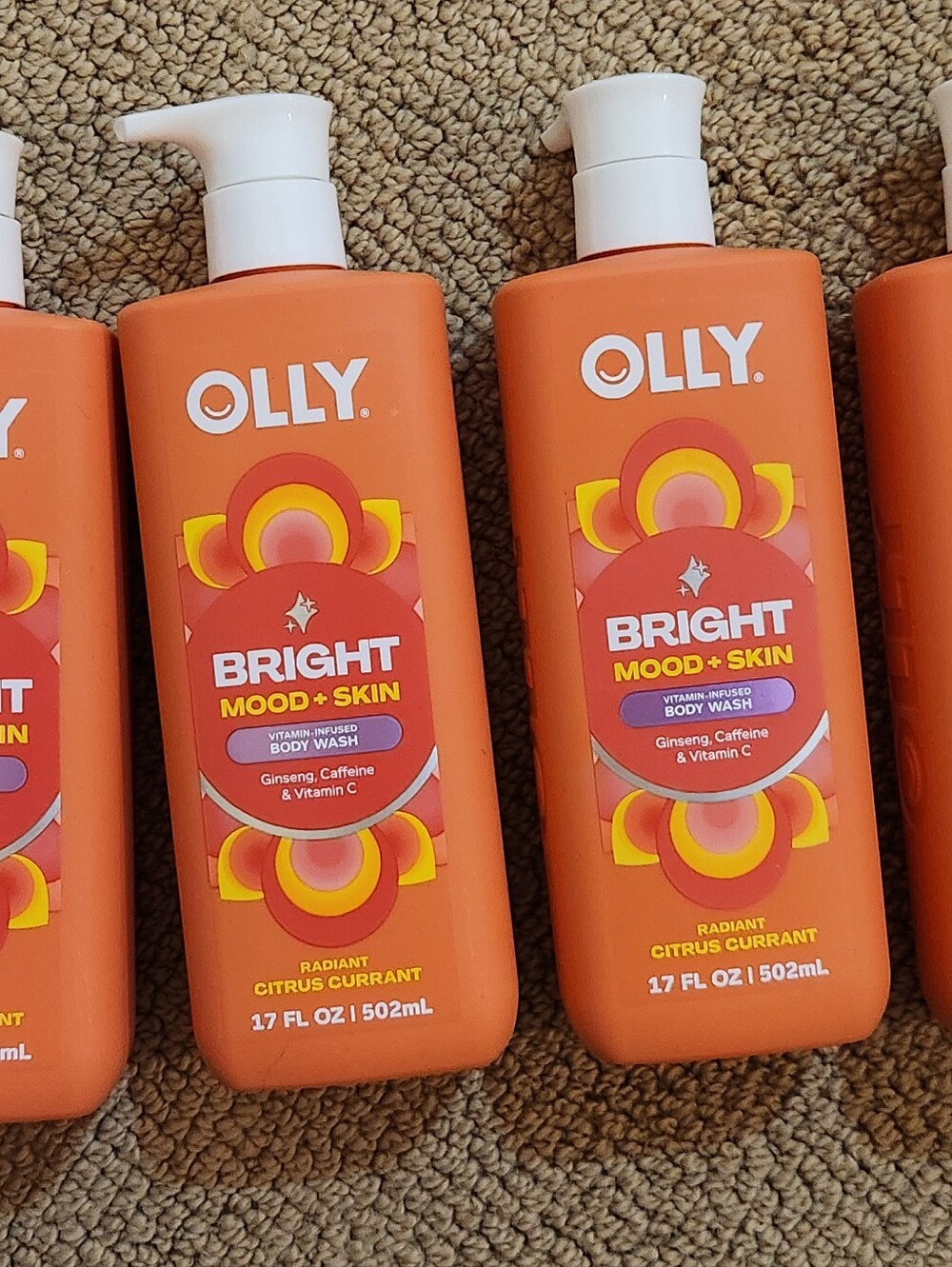 Brand New Bottles of Olly Bright Body Wash 17 fl oz